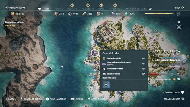 Assassin's Creed Odyssey - Punta taberna - Casa del l¡der