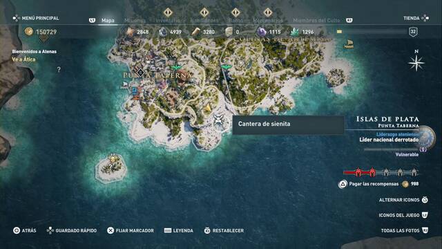 Assassin's Creed Odyssey - Punta taberna - Cantera de Sienita