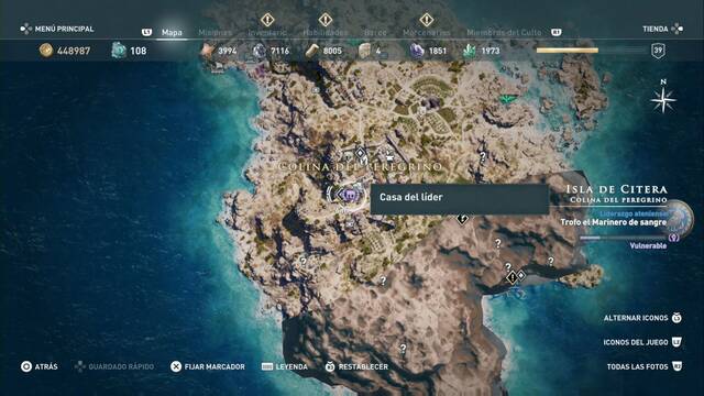 Assassin's Creed Odyssey - Colina del peregrino - Casa del l¡der