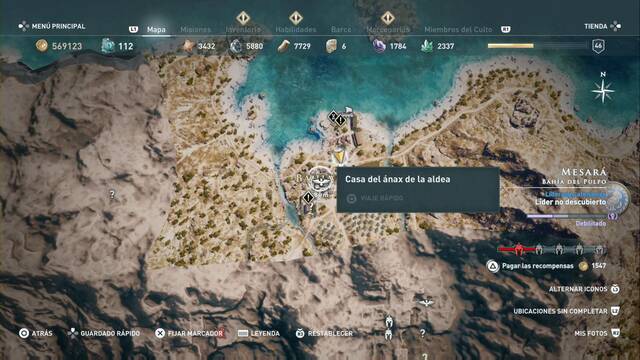 Assassin's Creed Odyssey - Baha del pulpo - Casa del nax de la aldea