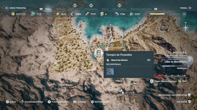 Assassin's Creed Odyssey - Baha del pulpo - Templo de Poseidn