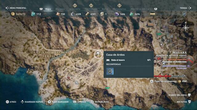 Assassin's Creed Odyssey - Campo de batalla frtil - Casa de Ardos