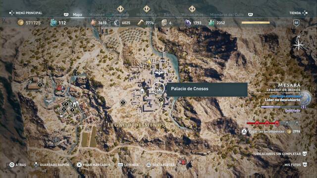 Assassin's Creed Odyssey - Legado de Minos - Palacio de Cnosos