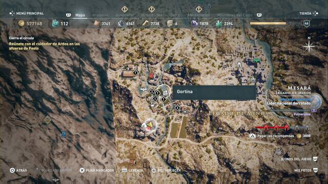 Assassin's Creed Odyssey - Legado de Minos - Gortina