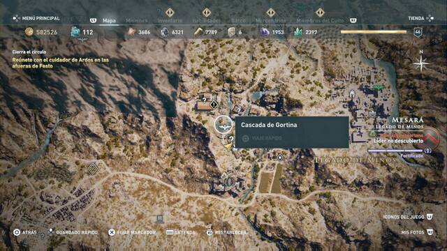 Assassin's Creed Odyssey - Legado de Minos - Cascada de Gortina