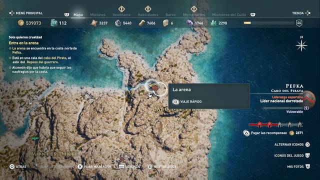 Assassin's Creed Odyssey - Cabo del pirata - Arena