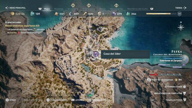 Assassin's Creed Odyssey - Colinas del minotauro - Casa del lder