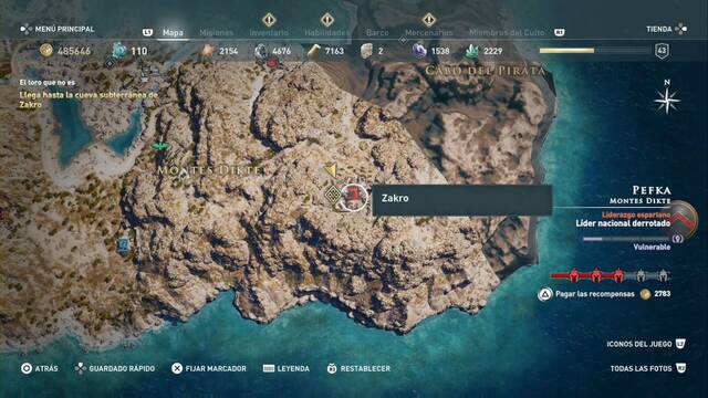 Assassin's Creed Odyssey - Montes Dikte - Zakro