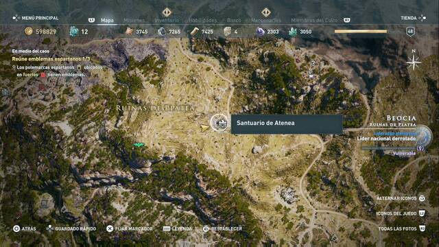 Assassin's Creed Odyssey - Ruinas de Platea - Santuario de Atenea