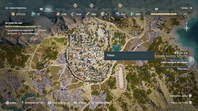 Assassin's Creed Odyssey - Tierra maldita de Edipo - Tebas
