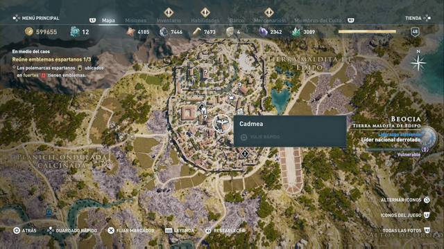 Assassin's Creed Odyssey - Tierra maldita de Edipo - Cadmea