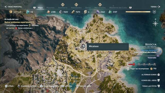 Assassin's Creed Odyssey - Tierra maldita de Edipo - Micaleso