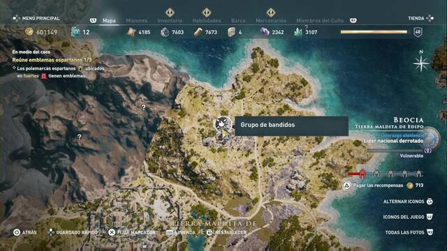 Assassin's Creed Odyssey - Tierra maldita de Edipo - Grupo de bandidos