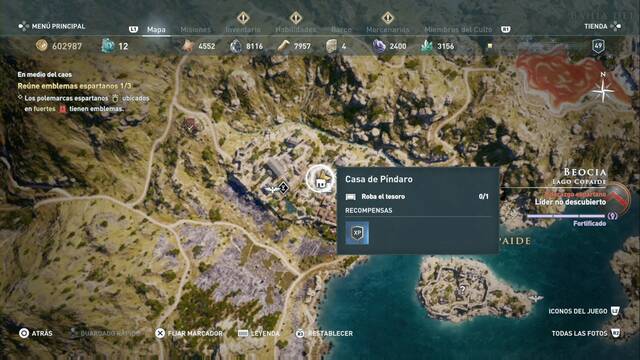 Assassin's Creed Odyssey - Lago Copaide - Casa de P¡ndaro
