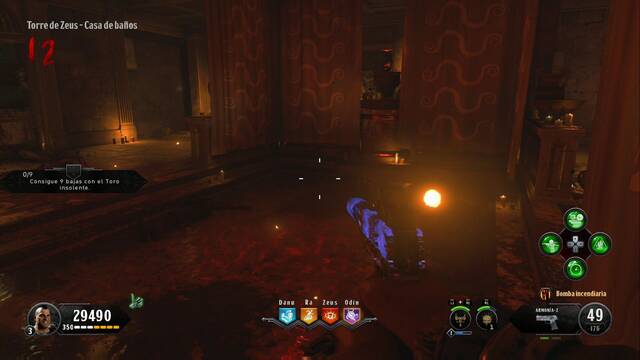 Call of Duty Black Ops 4 Zombies - Cabeza de la estatua - Torre de Zeus Casa de ba¤os