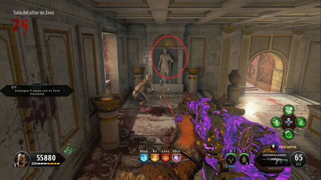 Call of Duty BLack Ops 4 Zombies - Piezas del Toro insolente - Torre de Zeus Entrada