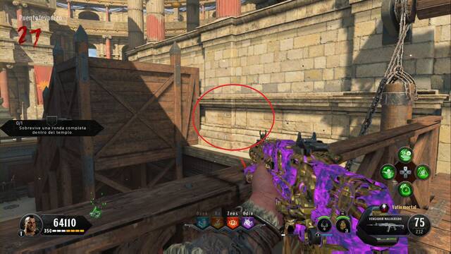 Call of Duty Black Ops 4 Zombies - Símbolos del toro - Puente entre las torres de Zeus y Od¡n