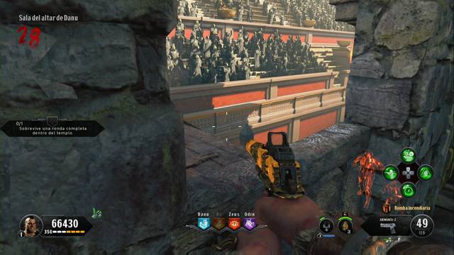 Call of Duty Black Ops 4 Zombies - Símbolos del toro - Sala del altar de Danu