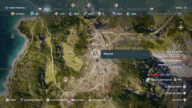 Assassin's Creed Odyssey - Minas de la gran zanja - Mesene