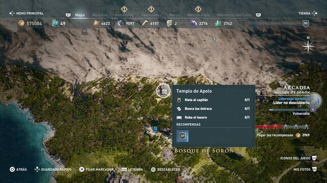 Assassin's Creed Odyssey - Bosque de Sorn - Templo de Apolo
