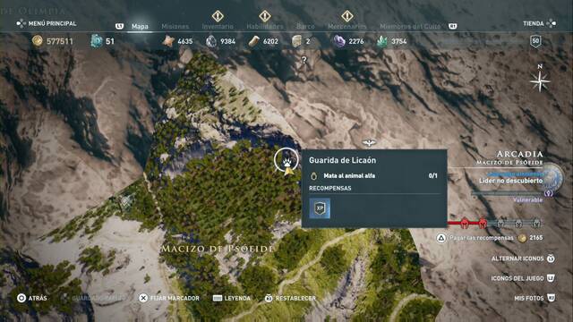 Assassin's Creed Odyssey - Macizo de Psfide - Guarida de Lican