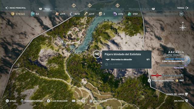 Assassin's Creed Odyssey - Campos dorados - Pjaro blindado del Estnfalo