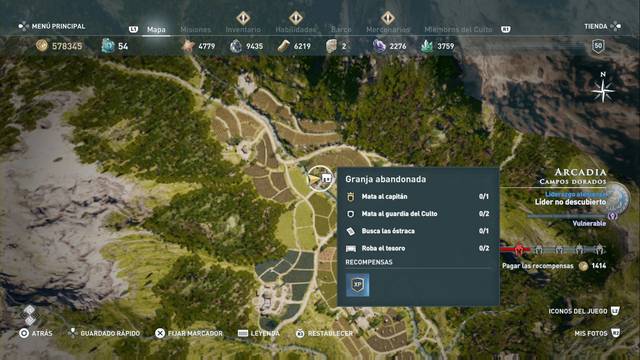 Assassin's Creed Odyssey - Campos dorados - Granja abandonada