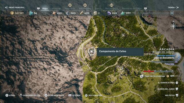 Assassin's Creed Odyssey - Bosque del Matute - Campamento de Cefeo