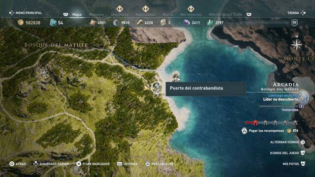 Assassin's Creed Odyssey - Bosque del Matute - Puerto del contrabandista