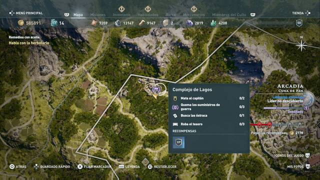 Assassin's Creed Odyssey - Cuna de Pan - Complejo de Lagos