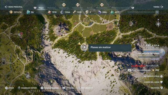 Assassin's Creed Odyssey - Cuna de Pan - Planes sin matizar