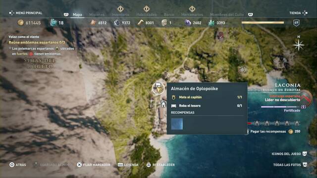 Assassin's Creed Odyssey - Bosque de Eurotas - Almac‚n de Oplopoiike