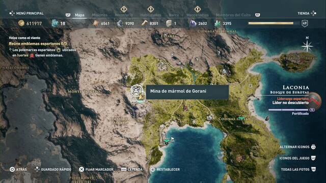 Assassin's Creed Odyssey - Bosque de Eurotas - Mina de m rmol de Gorani