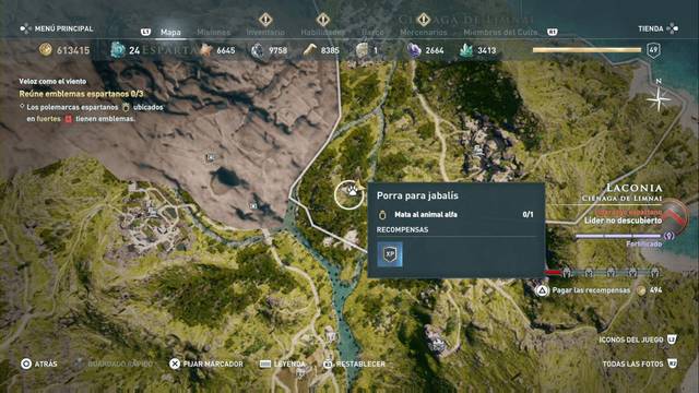 Assassin's Creed Odyssey - Ciénaga de Limnai - Porra para jabal¡s