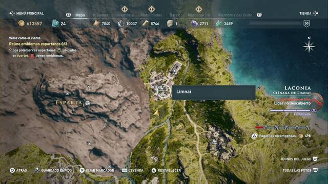 Assassin's Creed Odyssey - Ciénaga de Limnai