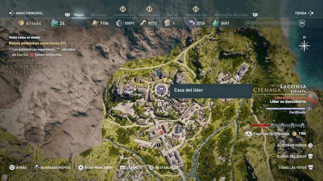 Assassin's Creed Odyssey - Esparta - Casa del l¡der