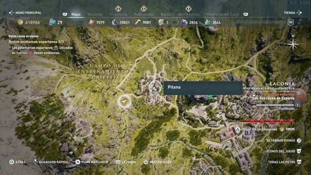 Campo de entrenamiento - Cripteia - Pitana