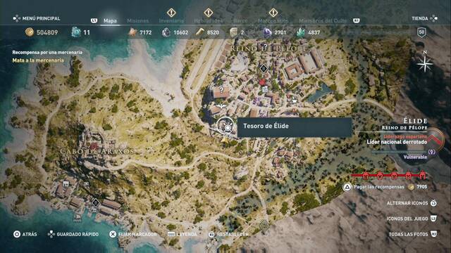 Assassin's Creed Odyssey - Reino de Plope - Tesoro de lide