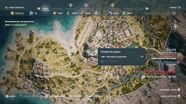 Assassin's Creed Odyssey - Reino de Plope - Templo de Apolo