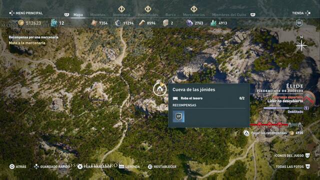 Assassin's Creed Odyssey - Piedemonte de Psfide - Cueva de las jnides
