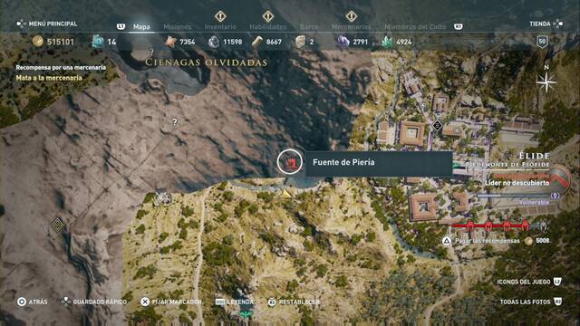 Assassin's Creed Odyssey - Cinagas olvidadas - Fuente de Piera