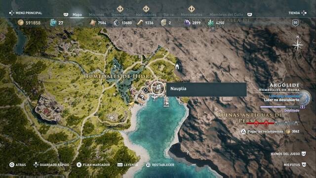 Assassin's Creed Odyssey - Humedales de Hidra - Nauplia