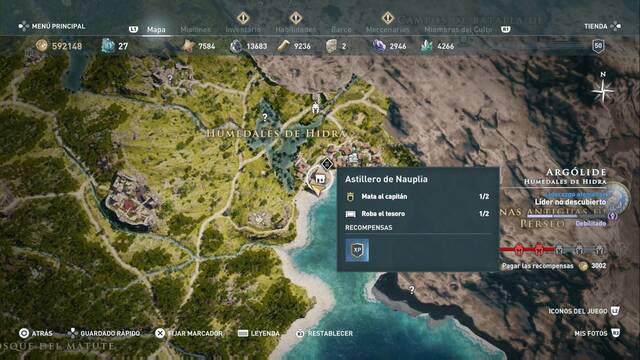 Assassin's Creed Odyssey - Humedales de Hidra - Astillero de Nauplia