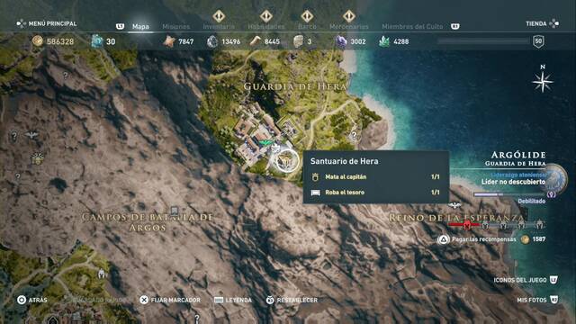 Assassin's Creed Odyssey - Guardia de Hera - Santuario de Hera