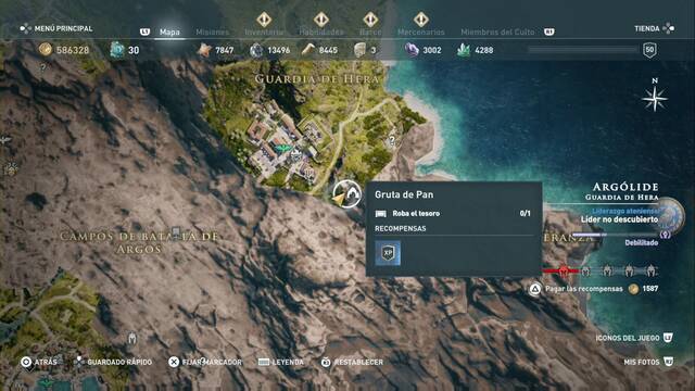 Assassin's Creed Odyssey - Guardia de Hera - Gruta de Pan