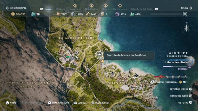 Assassin's Creed Odyssey - Guardia de Hera - Garrote de bronce de Perifetes