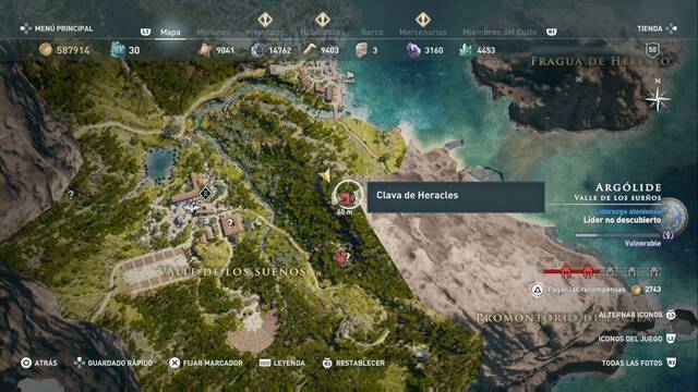 Assassin's Creed Odyssey - Valle de los sueños - Clava de Heracles