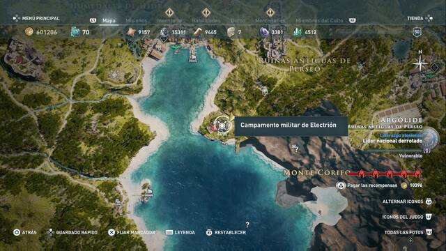 Assassin's Creed Odyssey - Ruinas antiguas de Perseo - Campamento militar de Electri¢n