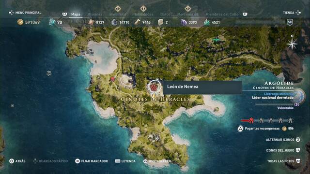 Assassin's Creed Odyssey - Cenote de Heracles - Le¢n de Nemea