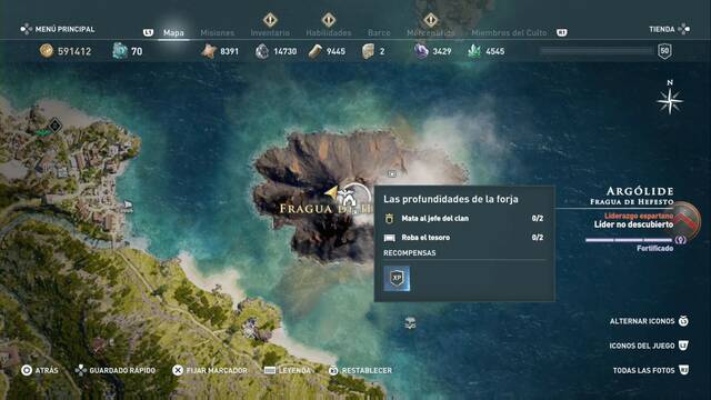 Assassin's Creed Odyssey - Fragua de Hefesto - Las profundidades de la forja